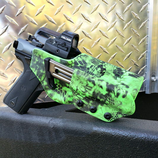 Ruger Mark IV Holster 22/45 Lite Optic Cut Extreme Duty Zombie Green